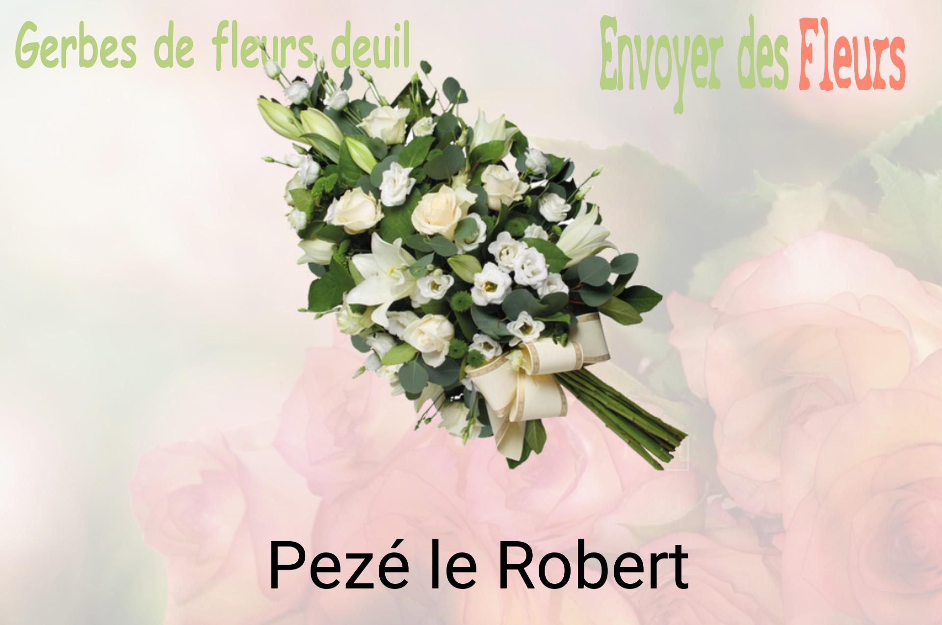 Gerbe de fleurs de deuil livrée à Pezé-le-Robert